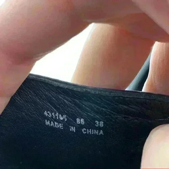 Ecco mules size 38 7-7.5 black leather bow - Picture 10 of 13